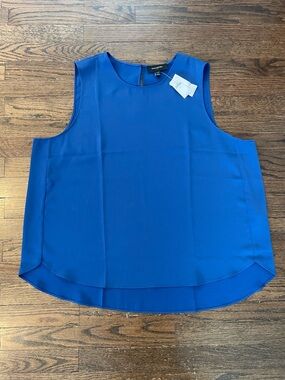 Banana Republic Sleeveless Shell Top Blouse Royal Blue Women’s XXL